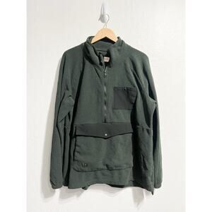 Deso Bridgeport Half Zip Fleece Pullover XL Mens Dark Green Outdoors Half Zip